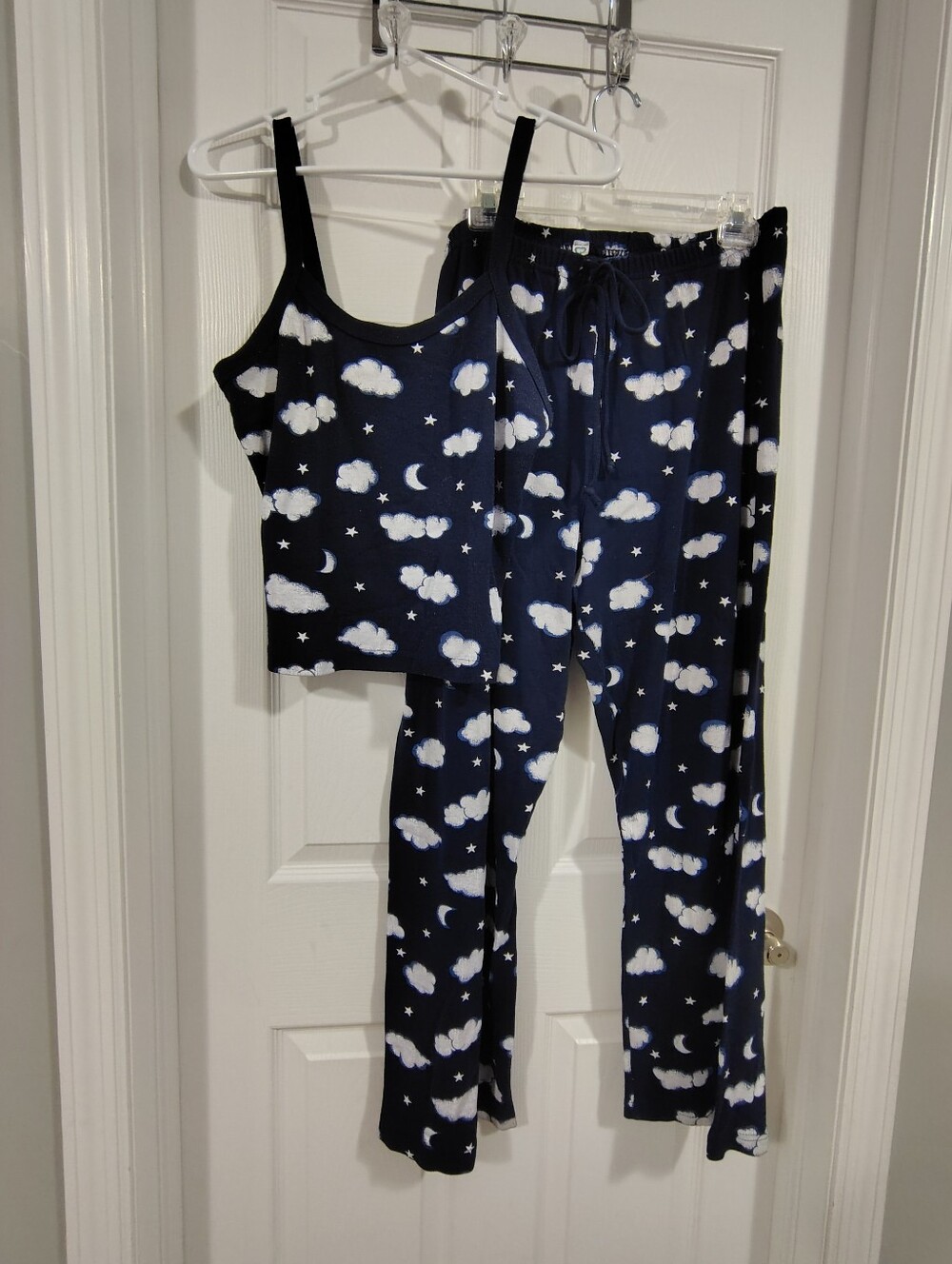 Y2K Vintage 90's, dELiA*s Cloud Moon Star PJ Set Tank And Pants